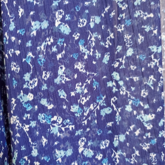 SO HERITAGE BLUE FLORAL KIMONO/coverup SIZE M - Picture 6 of 8